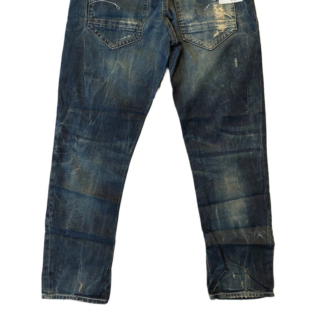 Retro Vintage G-Star Raw Lynn Loose Tapered Destroyed Denim Blue Jeans Sz 26 NWT - Picture 6 of 11